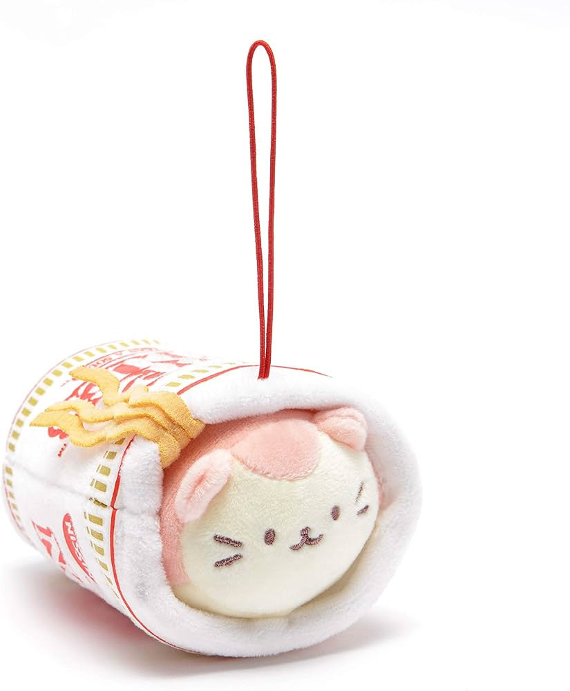 Anirollz-Cup Noodles Kittiroll Plush Keychain