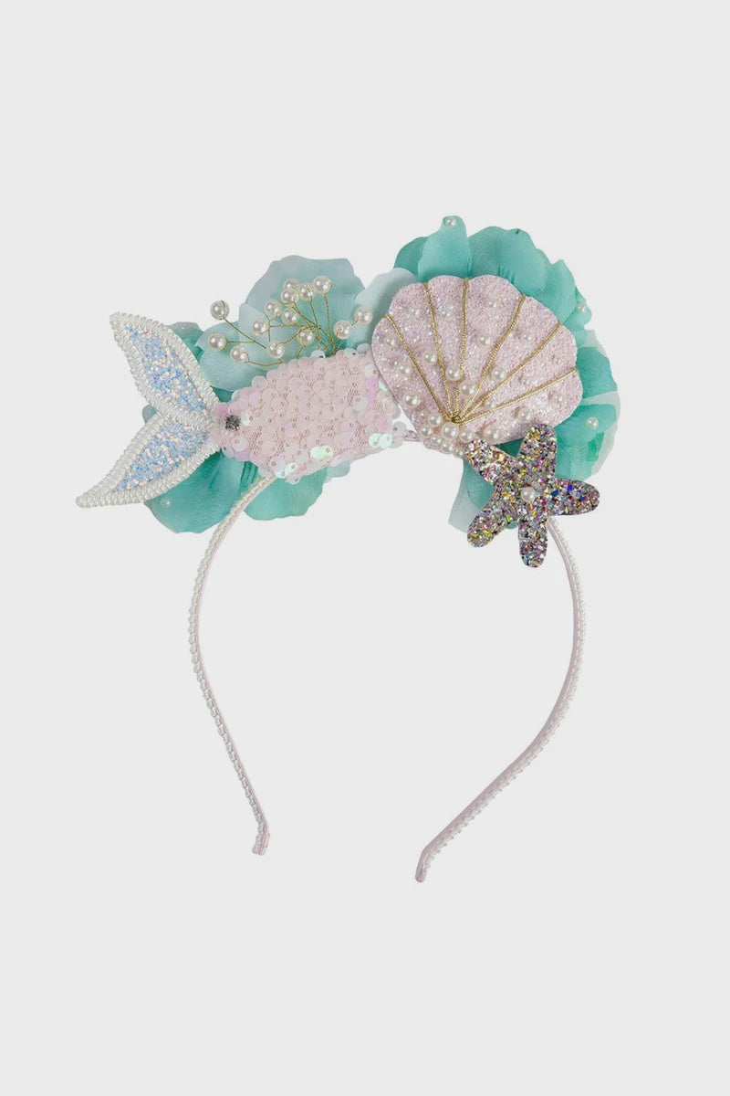 Mermalicious Headband, Teal