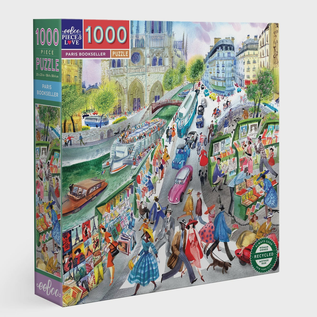 Paris Book Seller 1000pc Sq Puzzle