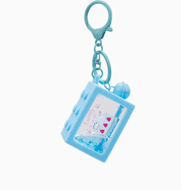 Lovely Building Block Keychain-Blue
