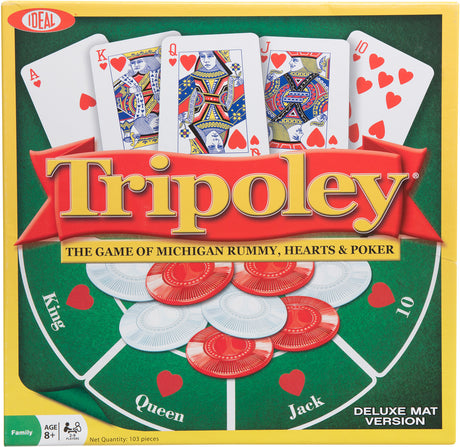 Ideal Tripoley Deluxe Mat Edition Card Game