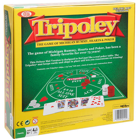 Ideal Tripoley Deluxe Mat Edition Card Game