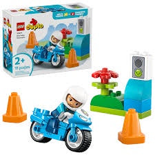 Blue Police Motorcycle