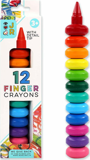 JR 12 Finger Crayons