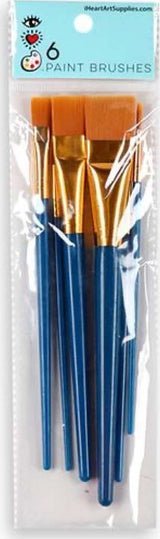 6 Paint Brushes