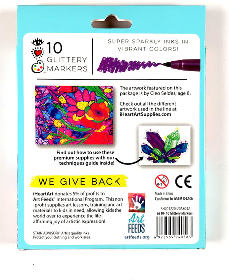 10 Glitter Markers