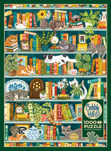 The Purrfect Bookshelf puzzle (1000 pc)