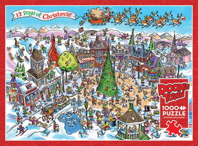 DoodleTown: 12 Days of Christmas puzzle (1000 pc)