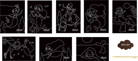 Scratch Art - Little Mermaid