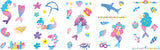 Nail Stickers & Tattoos - Mermaid