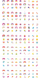 Nail Stickers & Tattoos - Unicorns