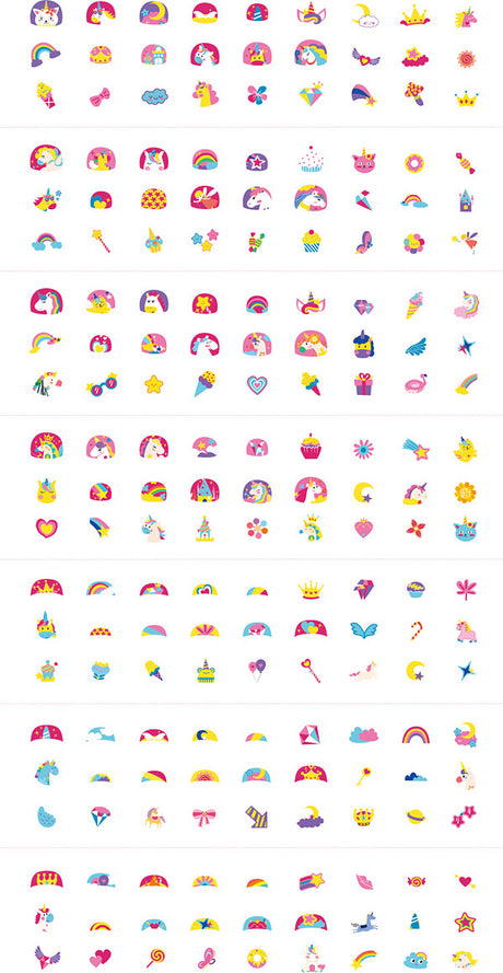 Nail Stickers & Tattoos - Unicorns