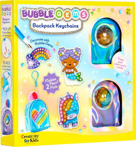 Bubble Gems Backpack Keychains