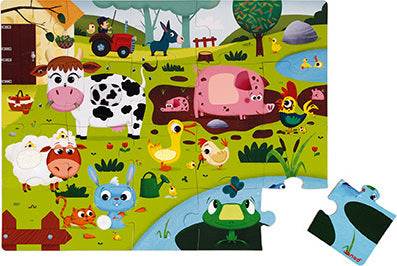 Tactile Puzzle "farm Animals"  20 Pcs