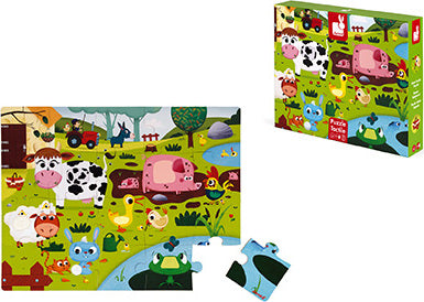 Tactile Puzzle "farm Animals"  20 Pcs