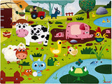 Tactile Puzzle "farm Animals"  20 Pcs