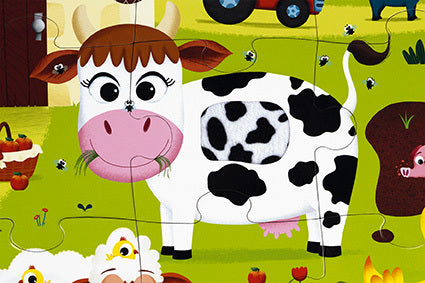 Tactile Puzzle "farm Animals"  20 Pcs