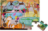 Tactile Puzzle "a Day At The Zoo"  20 Pcs