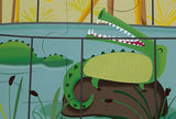 Tactile Puzzle "a Day At The Zoo"  20 Pcs