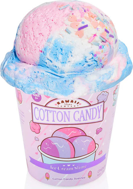 Cotton Candy  Scented Ice Cream Pint Slime
