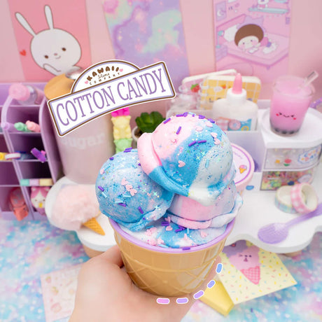 Cotton Candy  Scented Ice Cream Pint Slime