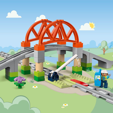 LEGO DUPLO: Train Bridge and Tracks Expansion Set