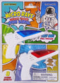 Micro RAYS space blaster toy in packaging with colorful design and astronaut illustration.