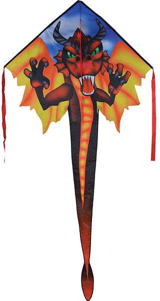 Large Easy Flyer Kite - Red Dragon