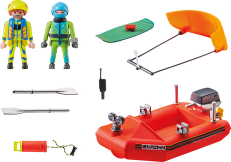 Playmobil Kitesurfer Rescue with Speedboat