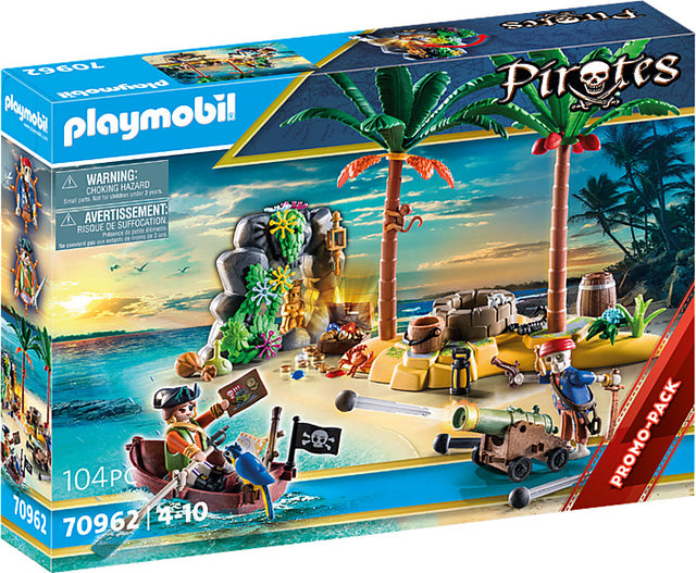 Playmobil Pirate Treasure Island with Rowboat