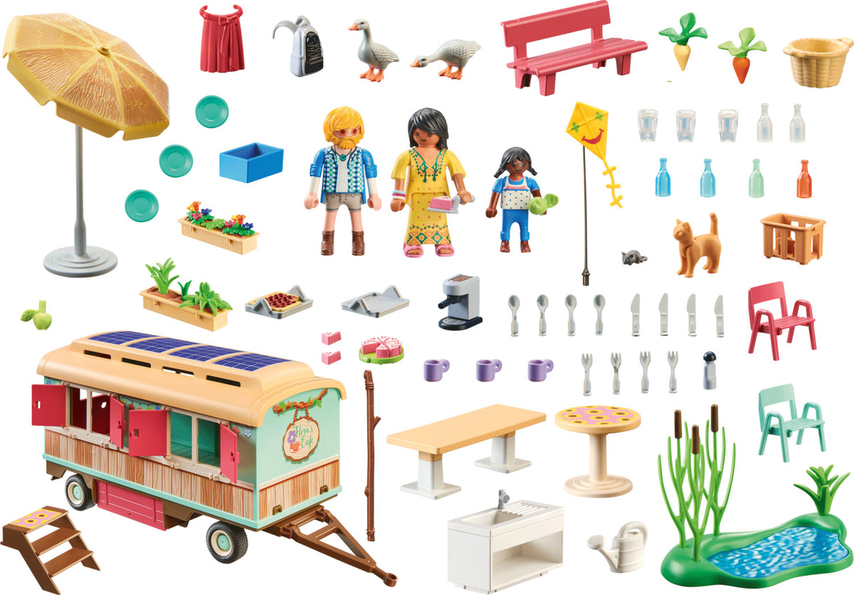 Playmobil Cozy site trailer cafe