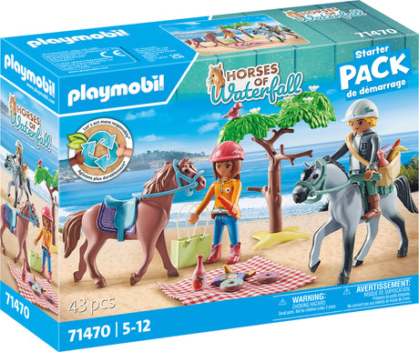 Playmobil Horseback riding trip to the beach with Amelia and Ben