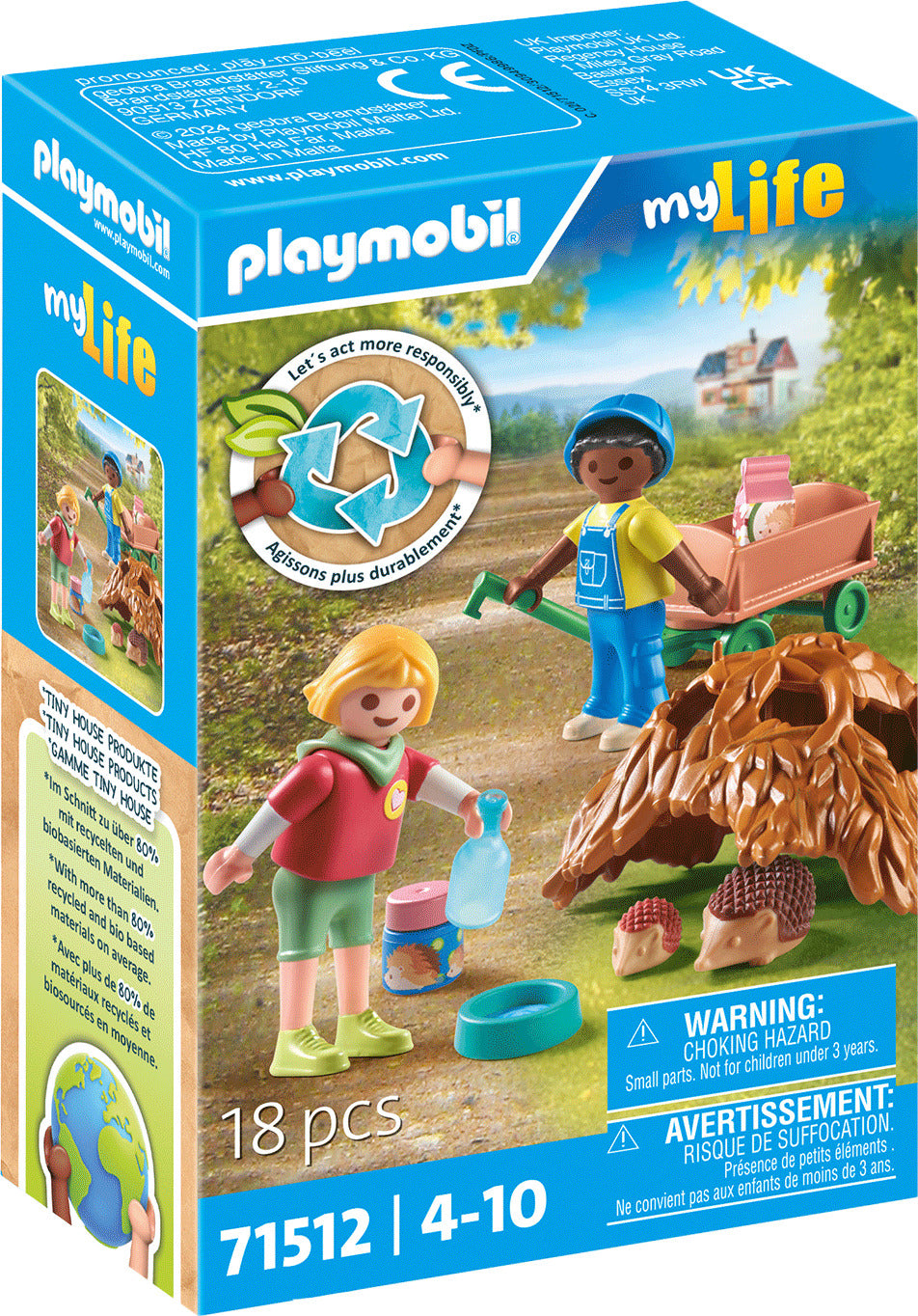Playmobil Children with Hedgehog family