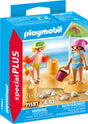 Playmobil Kids with sand castle