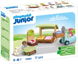 Playmobil Junior: Organic Market Stall & Forklift