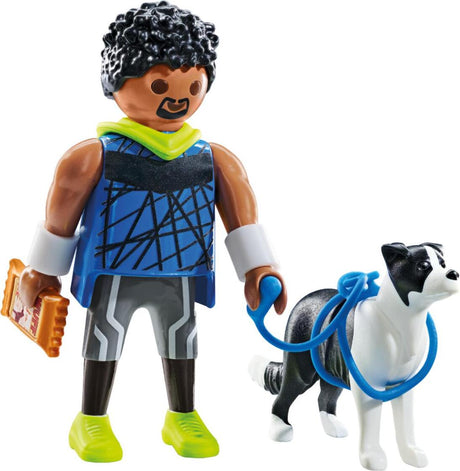 Jogger with Border Collie