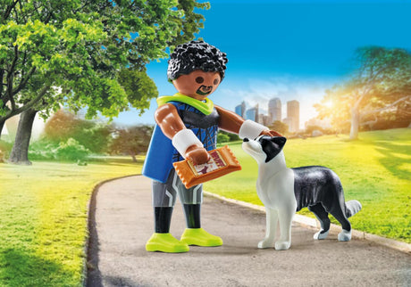 Jogger with Border Collie