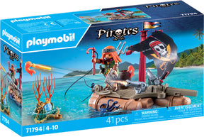 Pirate Raft with Treasure