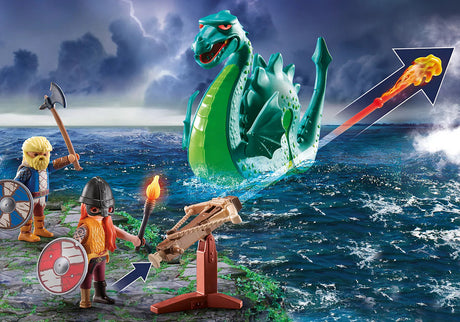 Vikings with Sea Monster