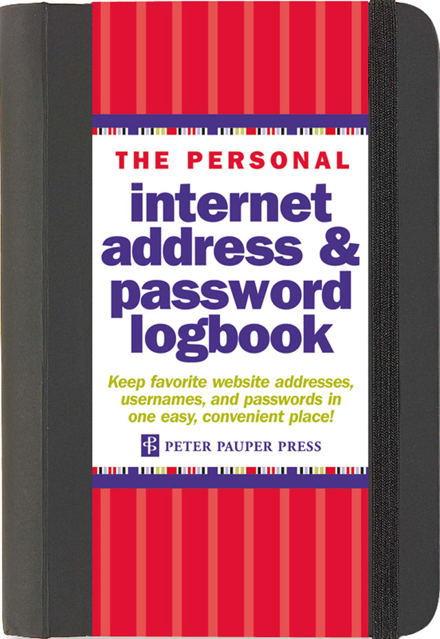 Black Internet Address & Password Organizer