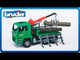 Man Timber Truck w/ loading crane