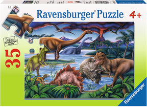 Dinosaur Playground Puzzle (35pc)