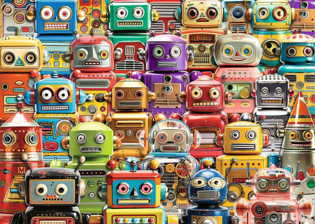 Retro Robots 500 Pc Large Format