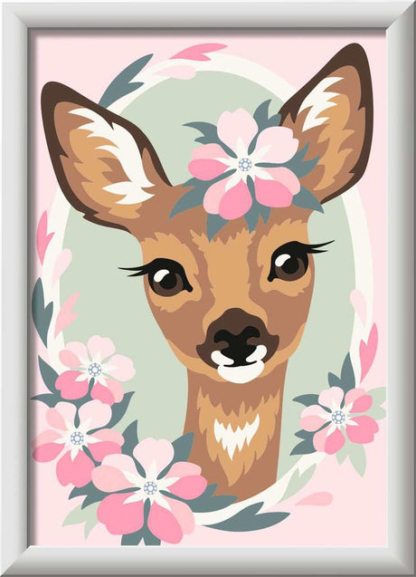 CreArt: Paint-By-Number Delightful Deer w/Gems 5x7