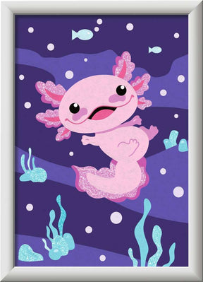 CreArt: Axolotl 5x7 w/Glitter