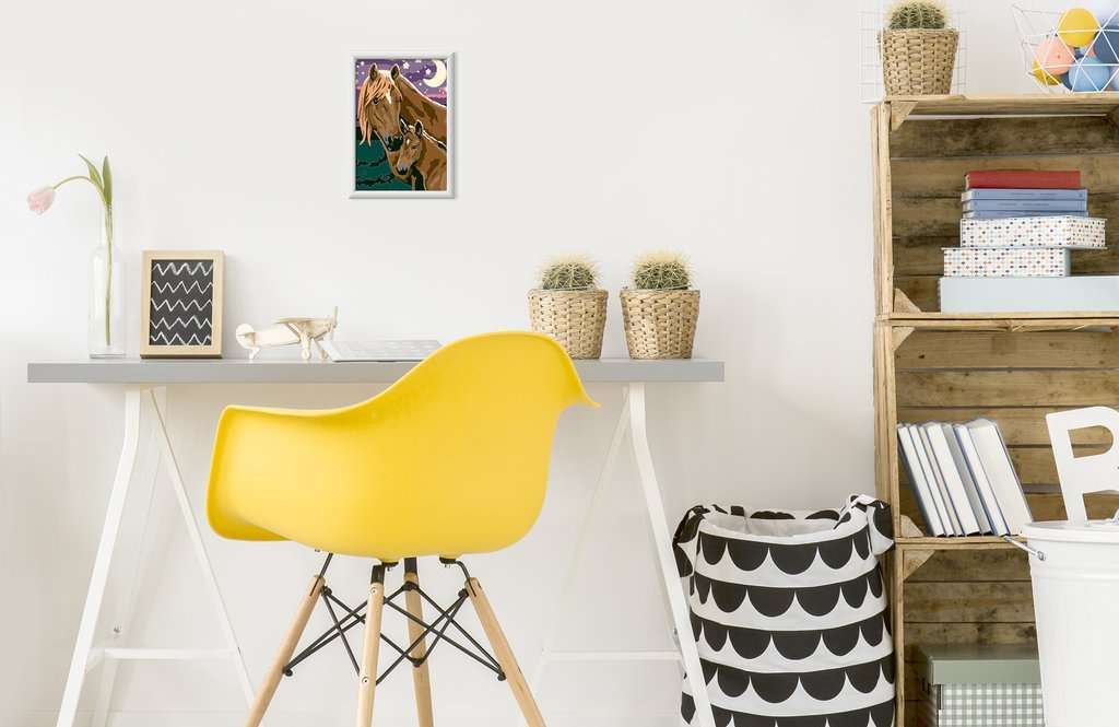 CreArt: Horses at Midnight 5x7 (glow)