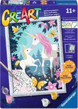 CreArt: Hello Little Unicorn w/Glitter 7x10