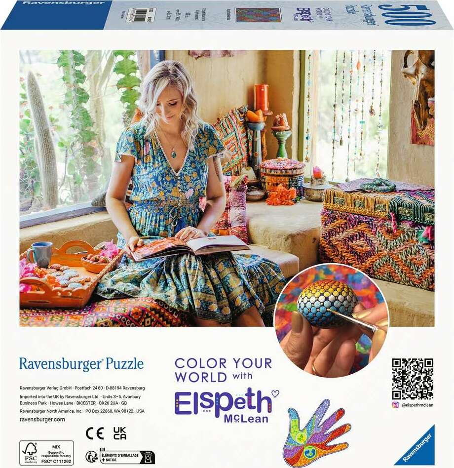 Elspeth McLean - Magnificent Mandalas (500 pc Puzzle)