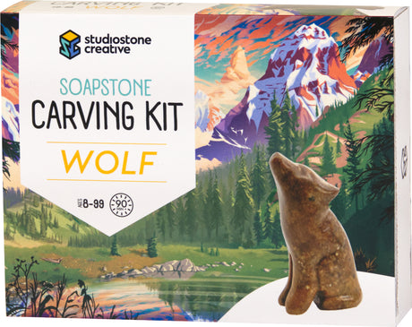 Wolf Soapstone Carving Kit