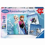 3x49pc Frozen: Winter Adventures